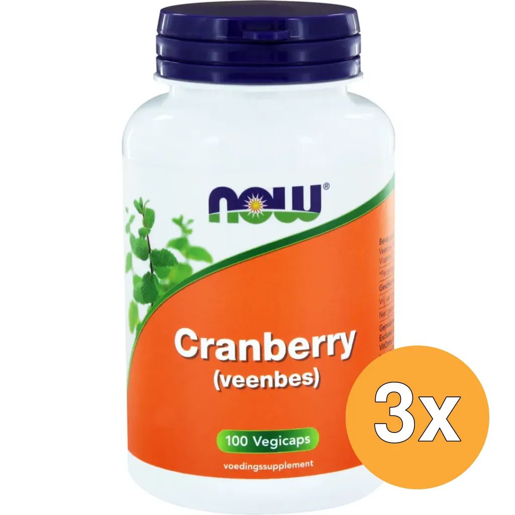 3x Now Cranberry (100 vega capsules)