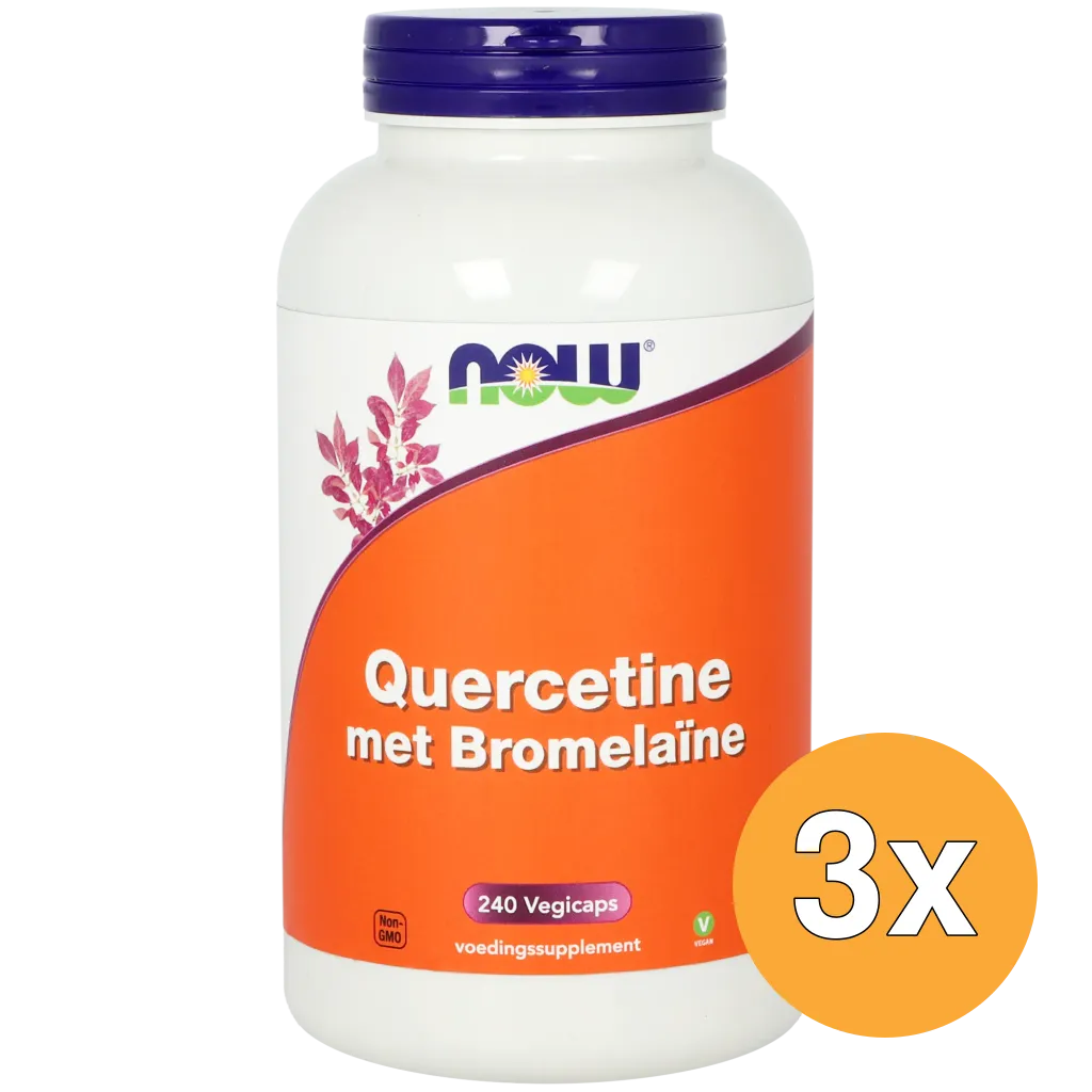 3x Now Quercetine met Bromelaïne (240 vega capsules)