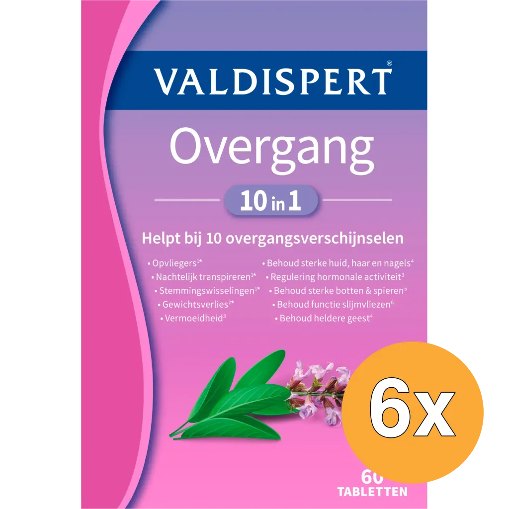 6x Valdispert Overgang 10 in 1 (60 capsules)