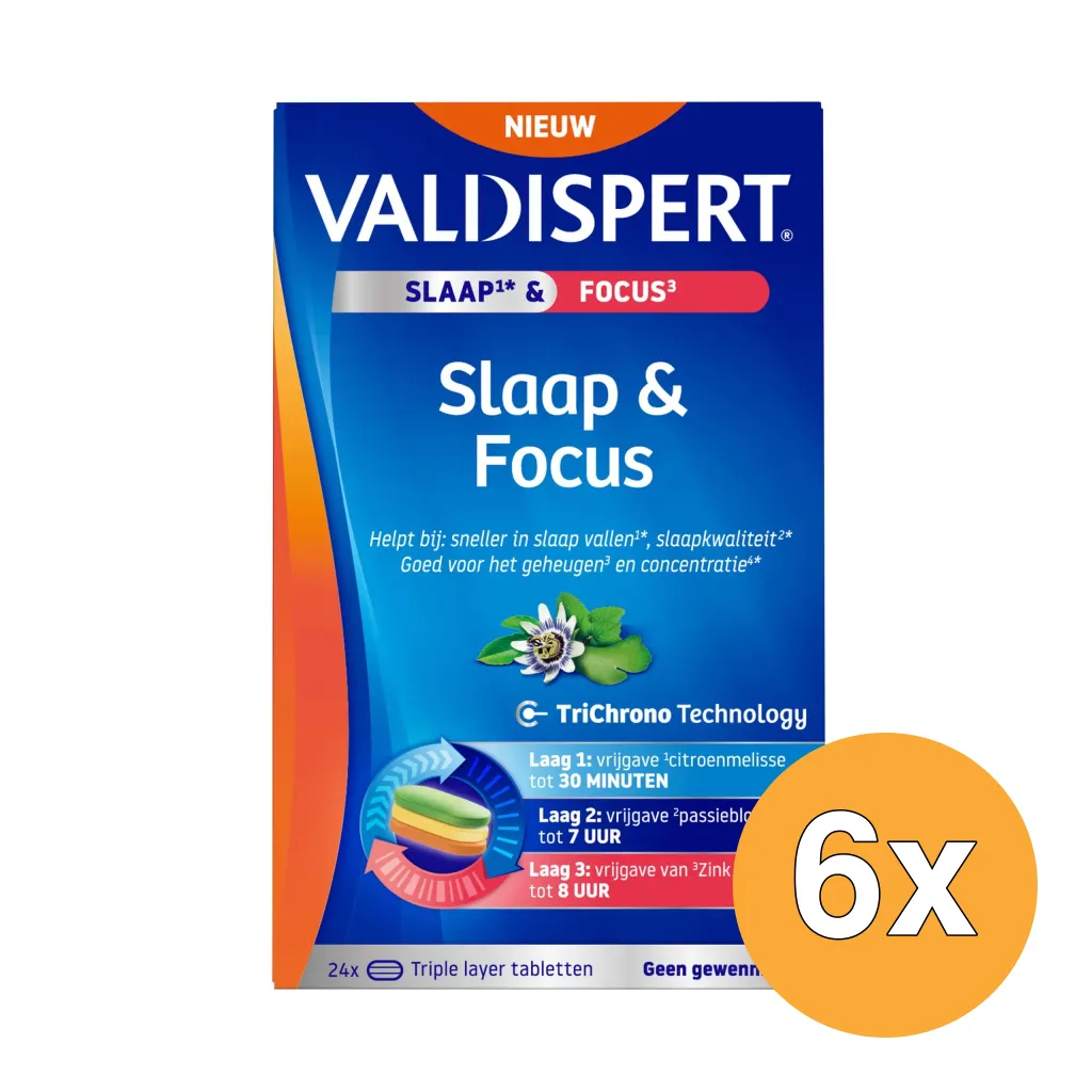 6x Valdispert Slaap & Focus (24 tabletten)