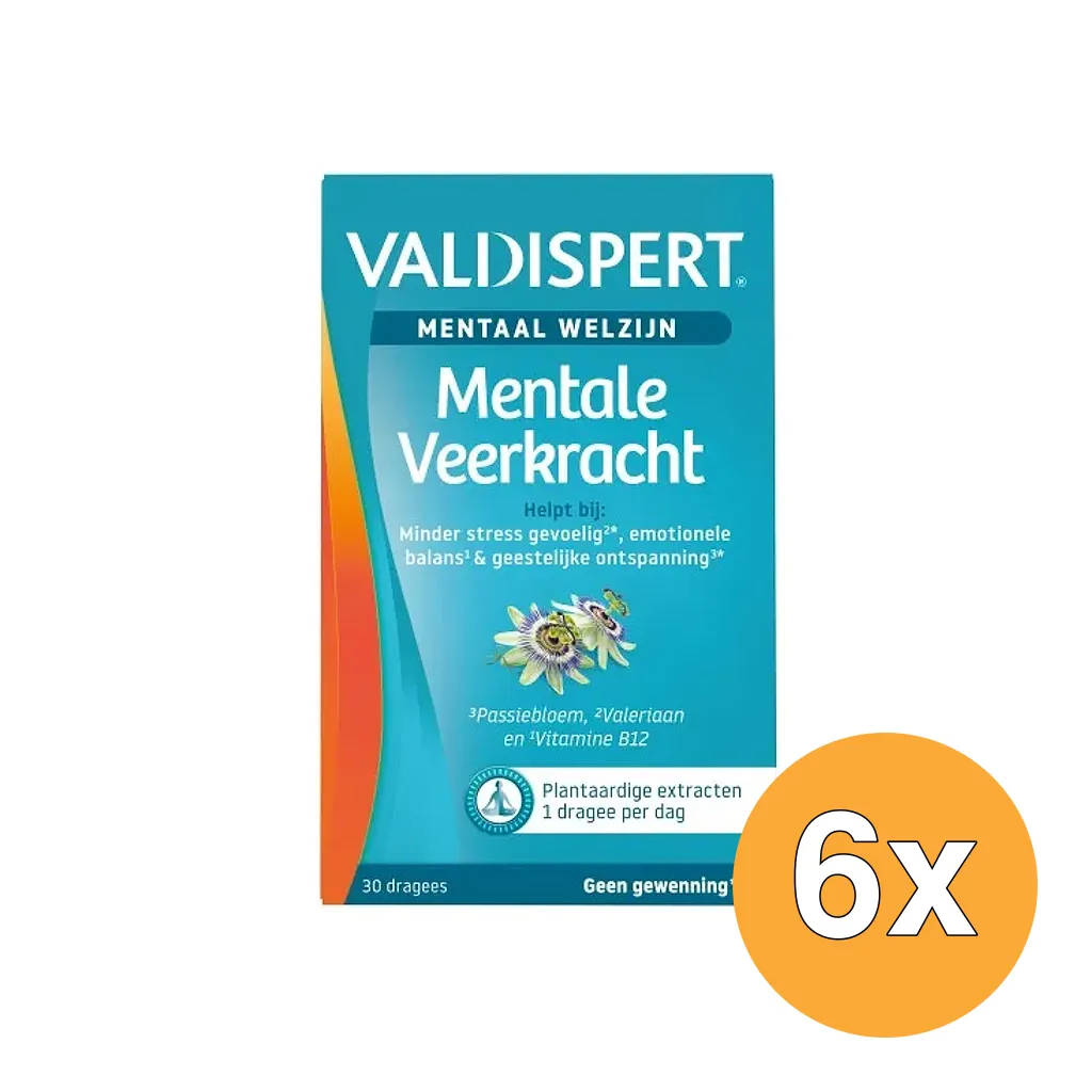6x Valdispert Mentale Veerkracht (30 dragrees)