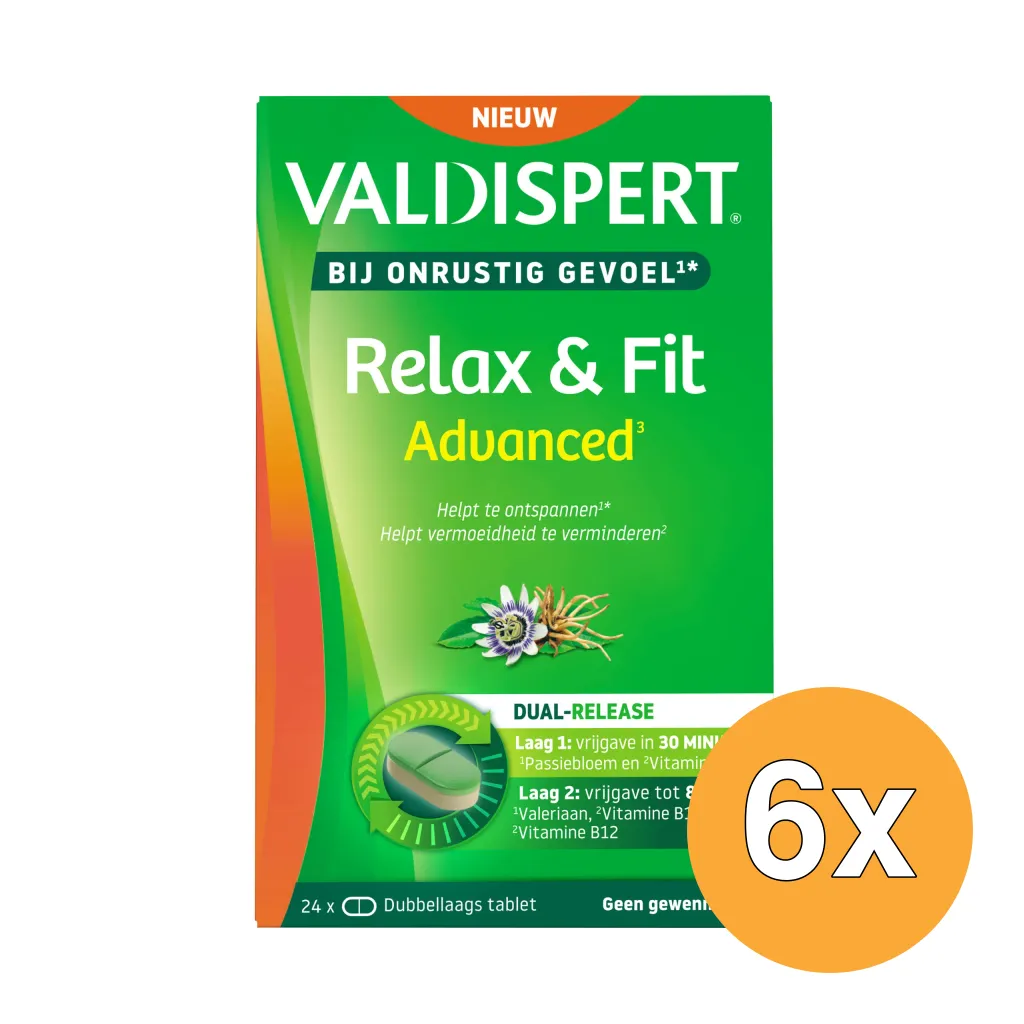 6x Valdispert Relax & Fit (24 tabletten)