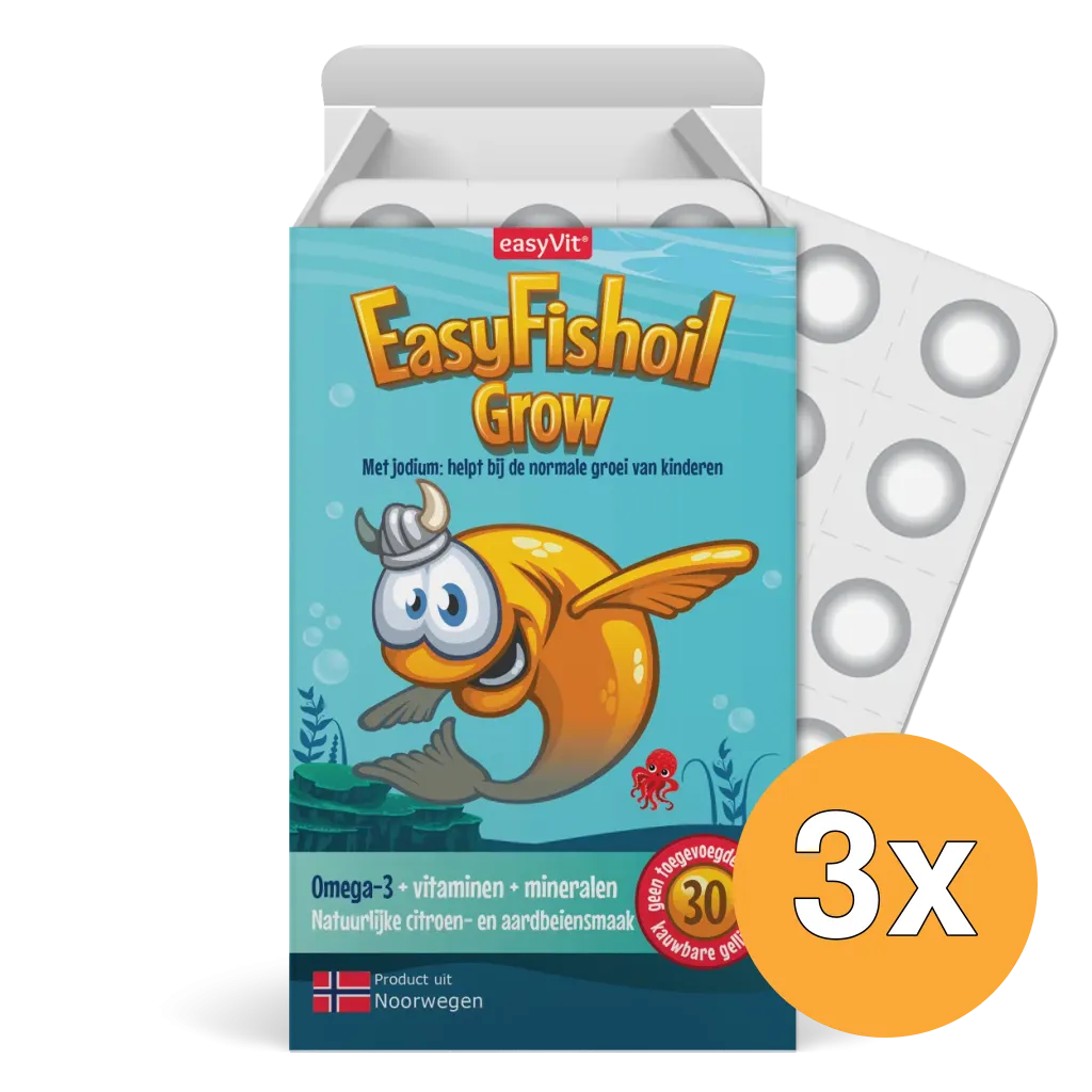3x Easyvit Easyfishoil Grow (30 gummies)