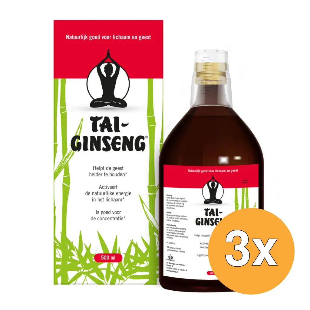3x Tai Ginseng Ginseng Elixer (500 ml)