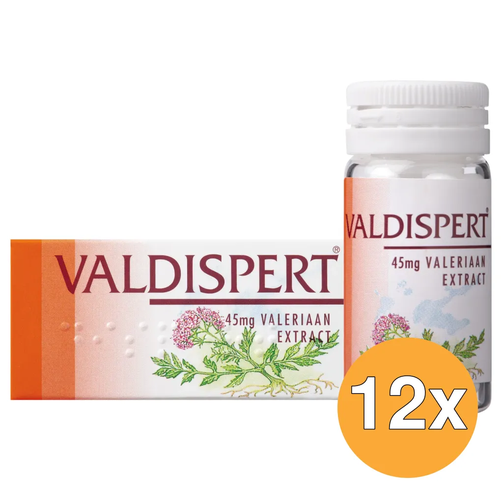 12x Valdispert 45mg valeriaan extract (100 dragees)