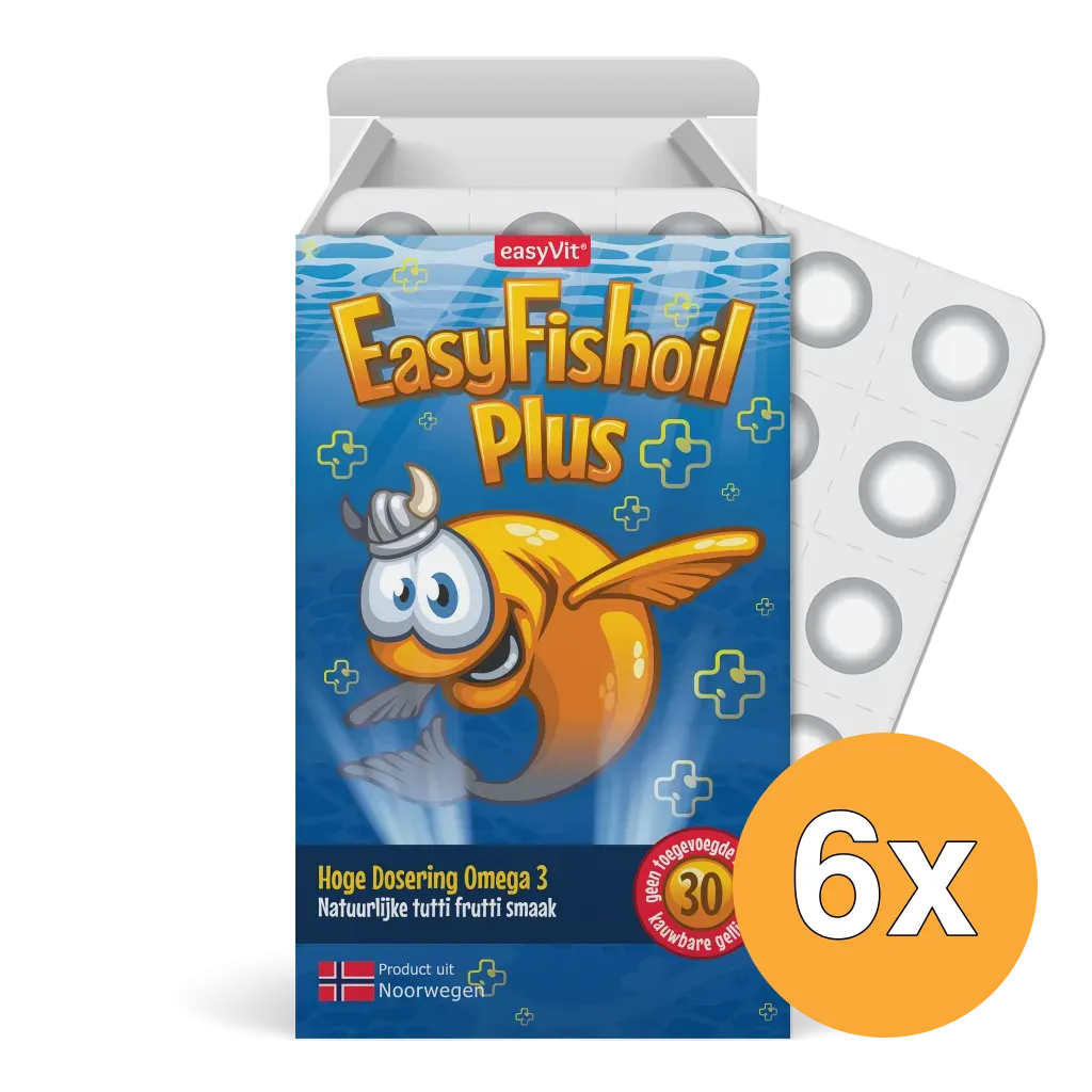 6x Easyvit Easyfishoil Plus (30 Gummies)