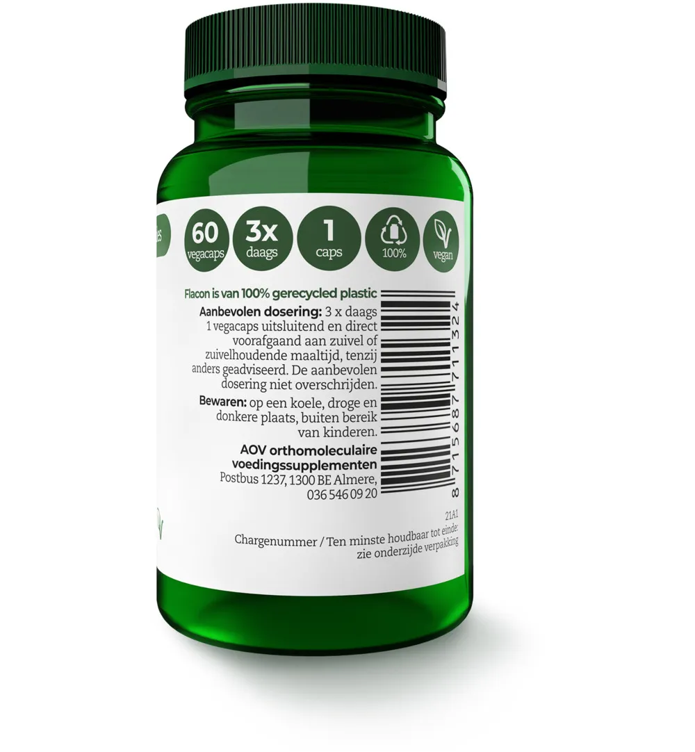 Aov 1132 Lactase (60 vega capsules)