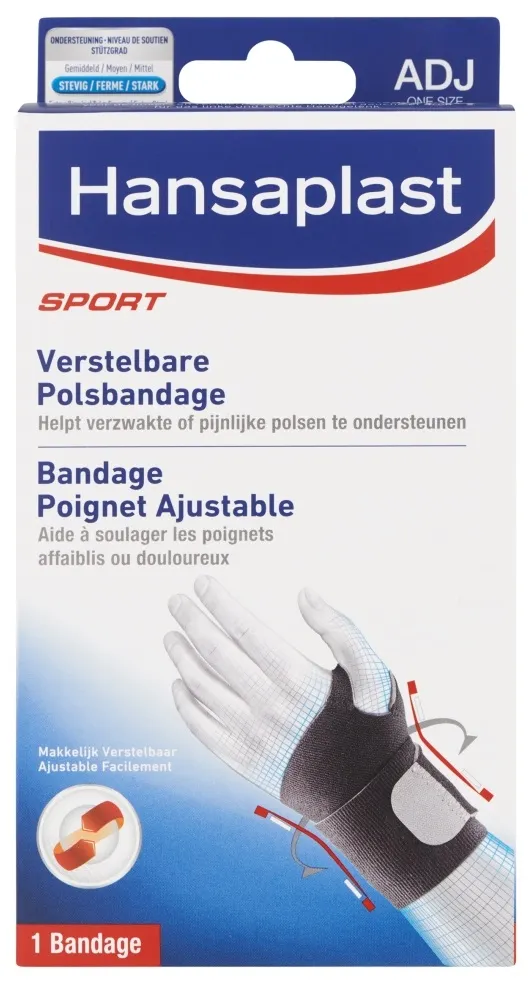 Hansaplast Sport polsband verstelbaar (1 stuk)
