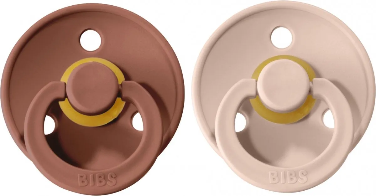 Bibs Fopspeen maat 3 woodchuck blush (2 stuks)