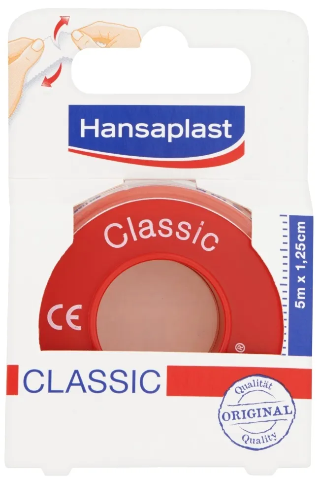 Hansaplast Hechtpleister classic 5m x 1.25 cm (1 set)
