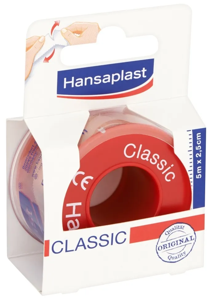 Hansaplast Hechtpleister classic 5m x 2.5 cm (1 stuk)