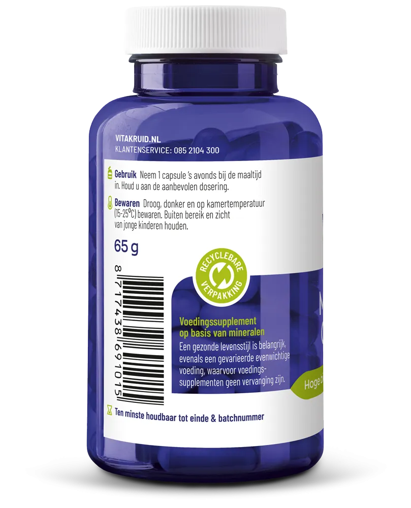 Vitakruid Mineralen Complex met 12 Verschillende Mineralen (90 vega capsules)