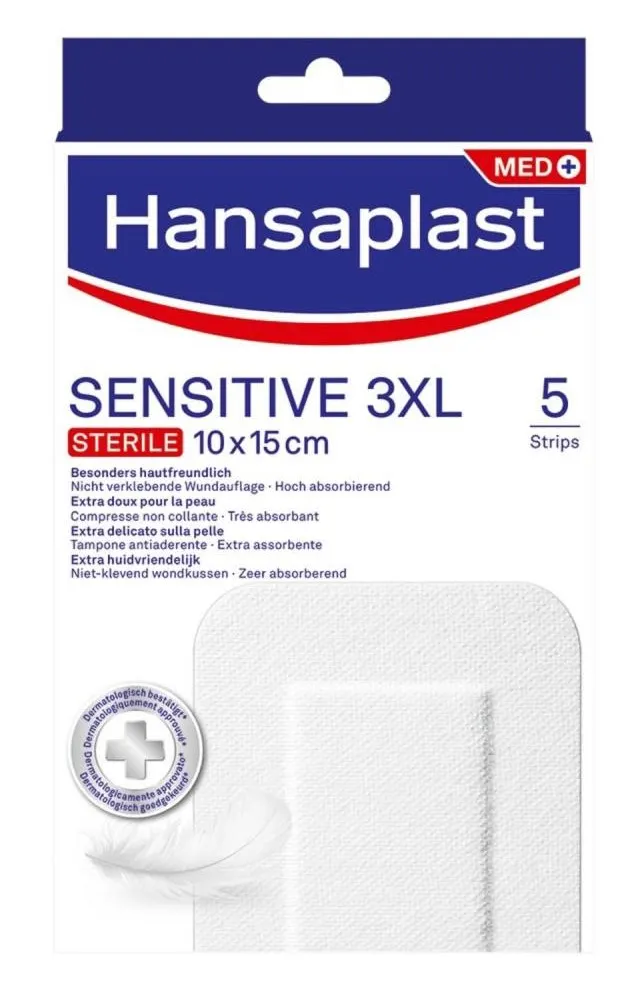 Hansaplast Pleisters sensitive 3XL (5 stuks)