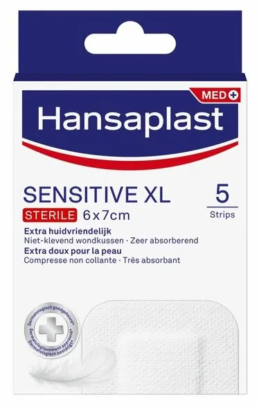 Hansaplast Pleister sensitive XL (5 stuks)