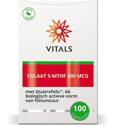 Vitals Folaat 5-MTHF 400 mcg (100 capsules) - image 2