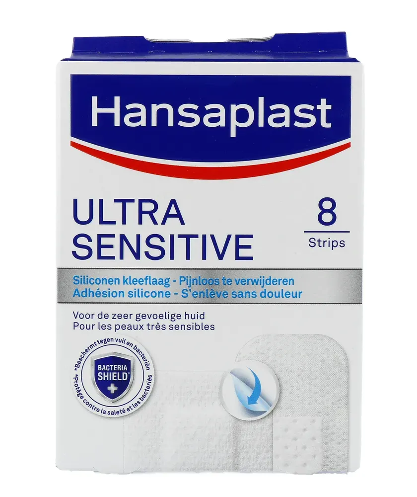Hansaplast Pleisters ultra sensitive (8 stuks)