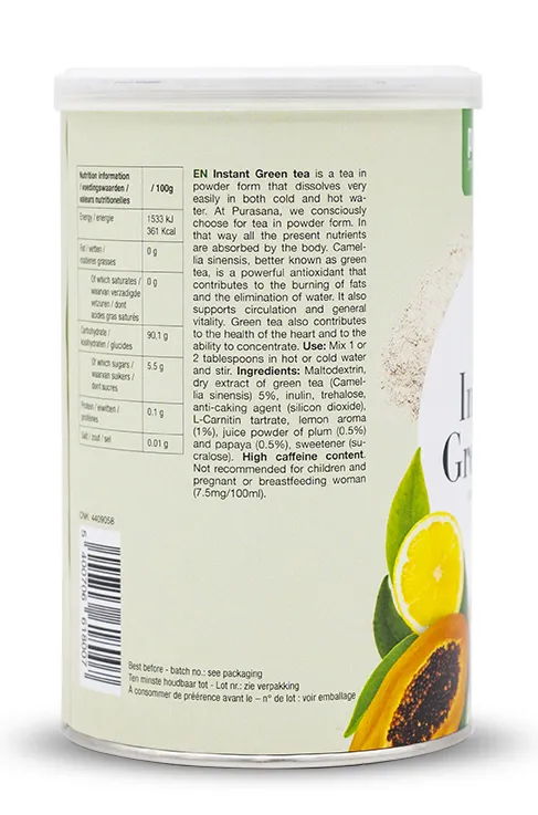 Purasanagroene Thee Instant (200 gr)