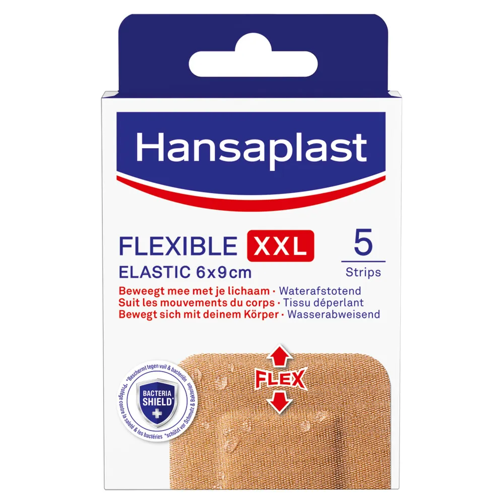 Hansaplast Flexible XXL 6 x 9 cm (5 stuks)