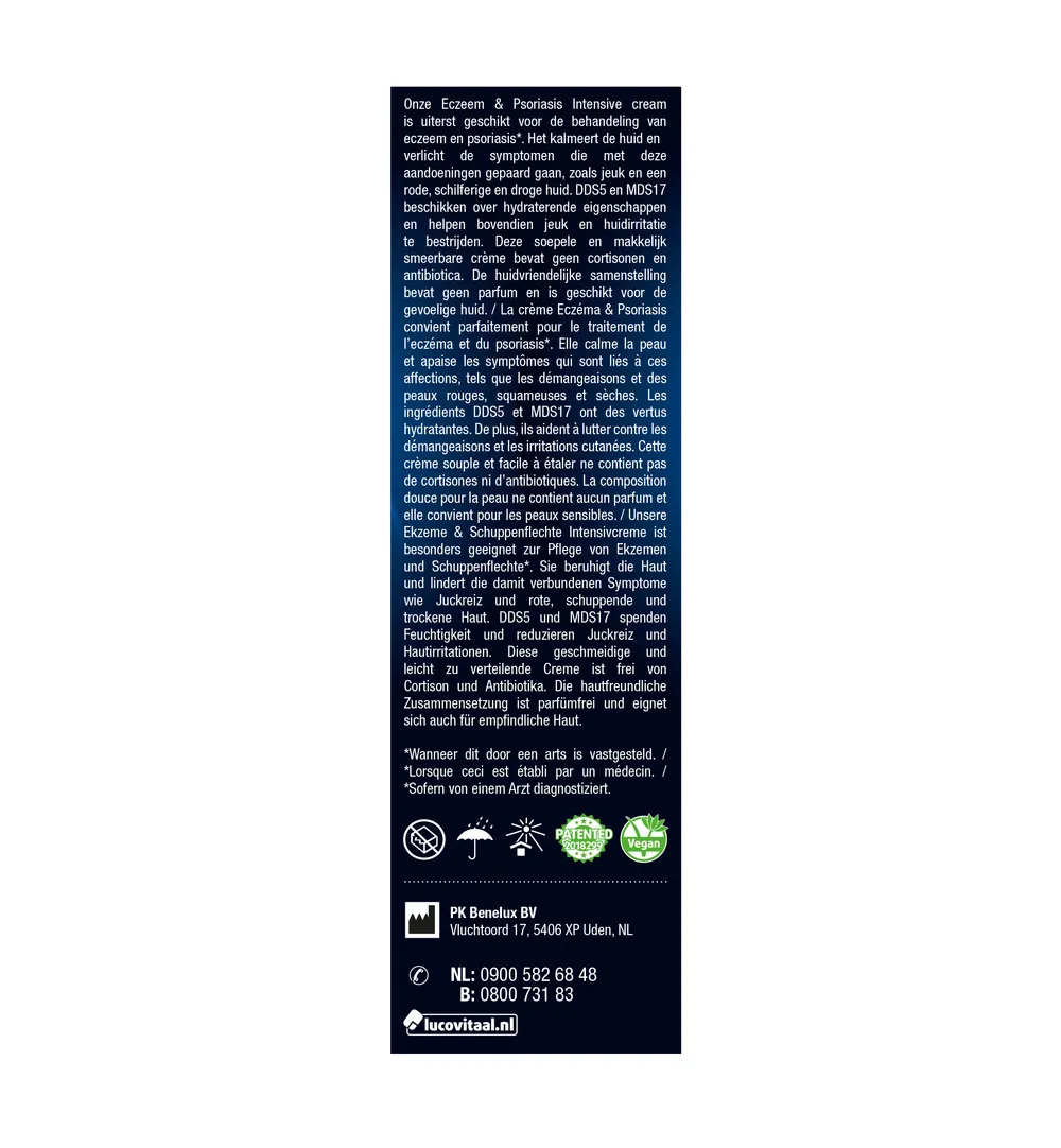 Lucovitaal Eczeem Psoriasis Intensive Cream (50 ml) - image 4