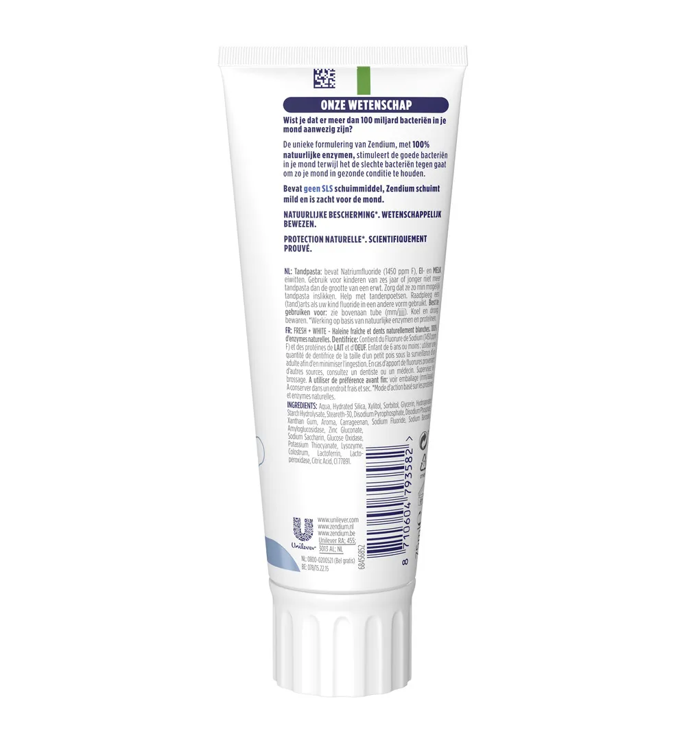 Zendium Tandpasta fresh & white (75 ml) - image 2