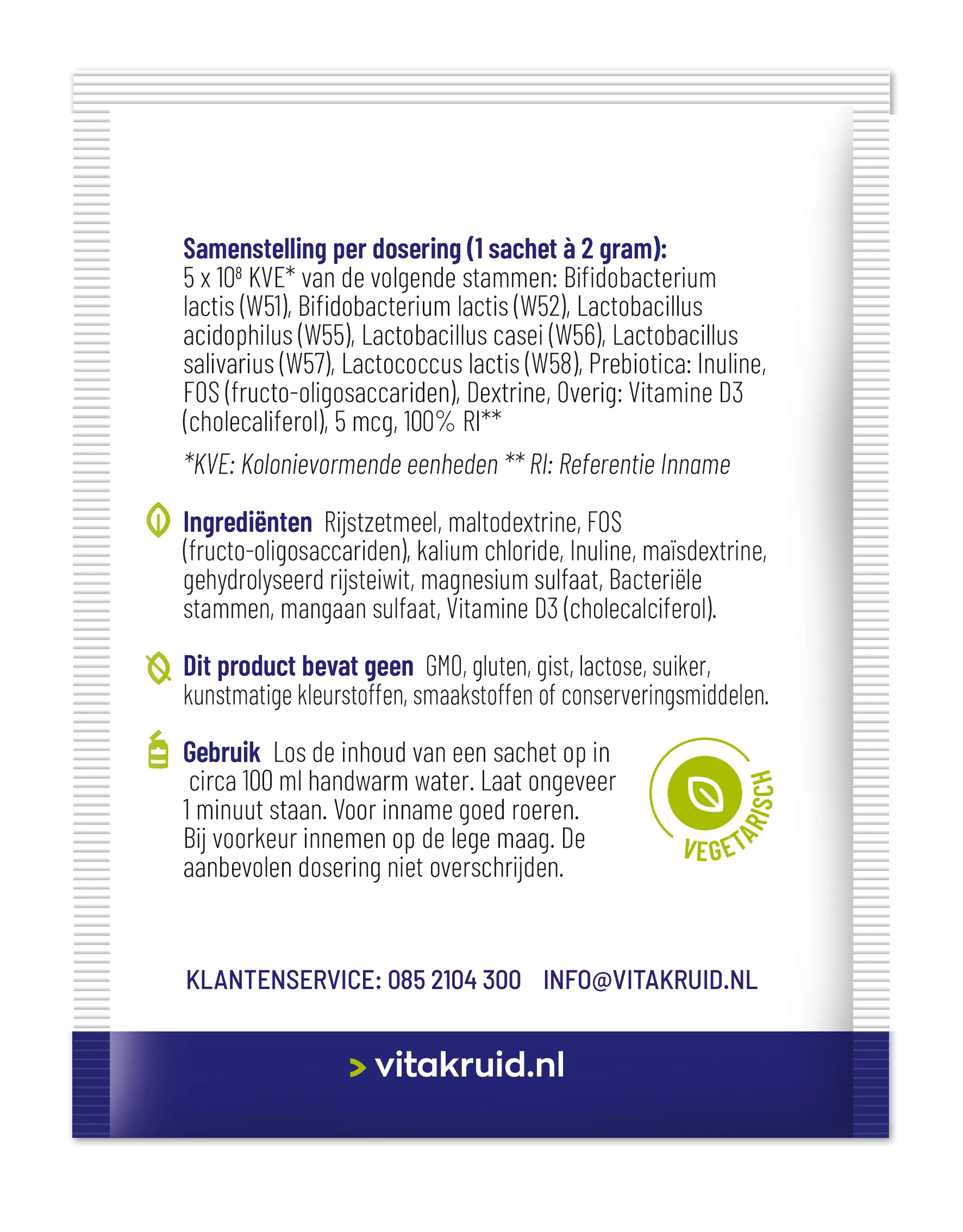 Vitakruid Symflora® Junior Pre- en Probiotica voor Kinderen (30 zakjes) - image 2