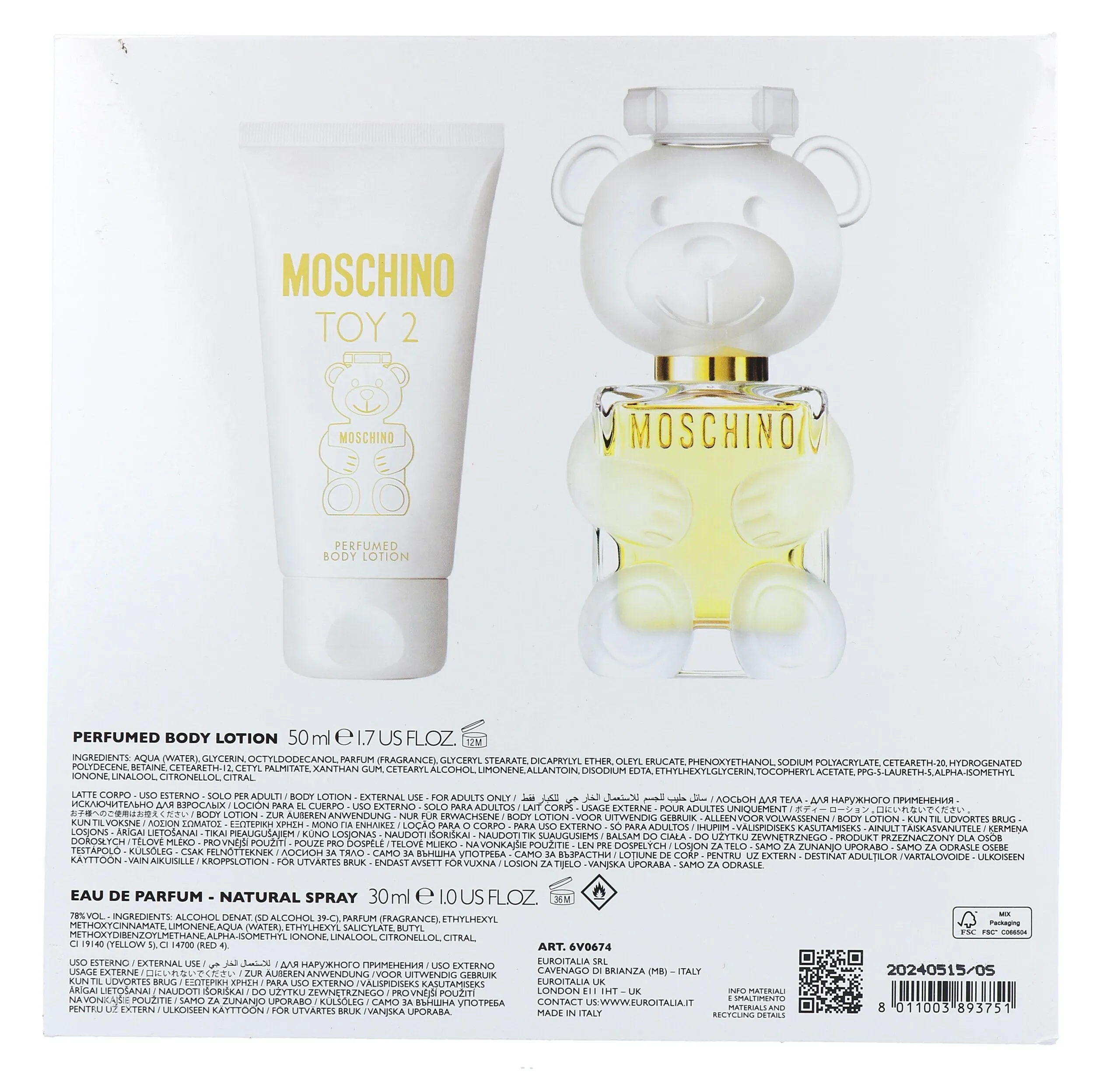 Moschino Toy 2 Giftset Bodylotion 50ml & Eau de Parfum 30ml (1 stuk) - image 2