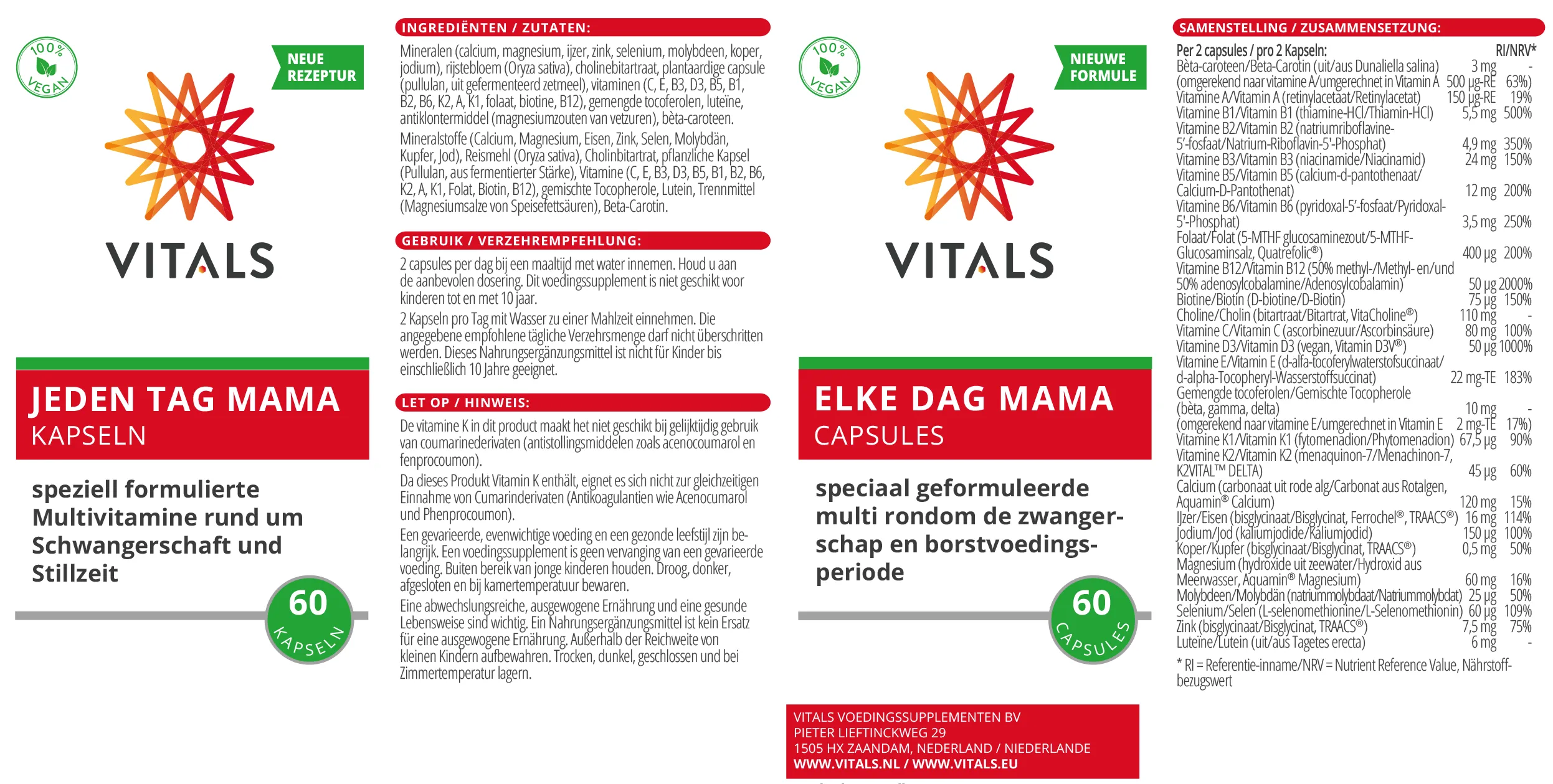 Vitals Elke Dag Mama (60 capsules) - image 3
