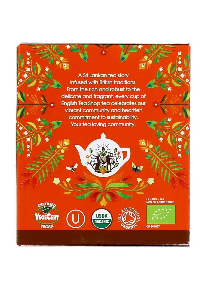 English Tea Shop Organic Chai Blacktea (8 zakjes)
