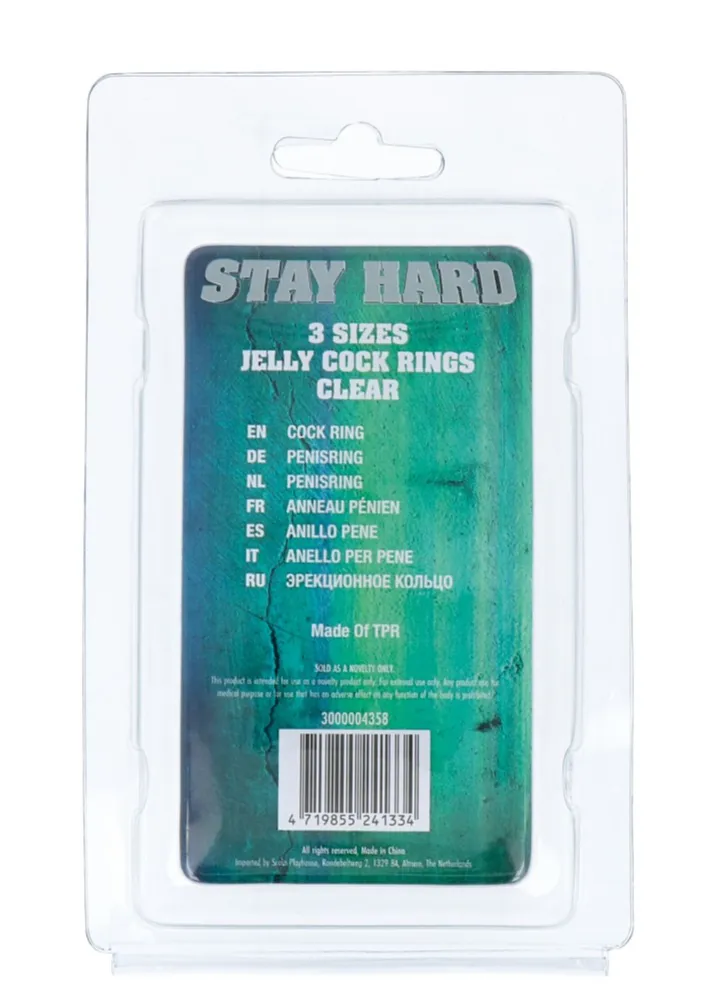 Eros Get Hard Three Rings Clear (1 stuk)