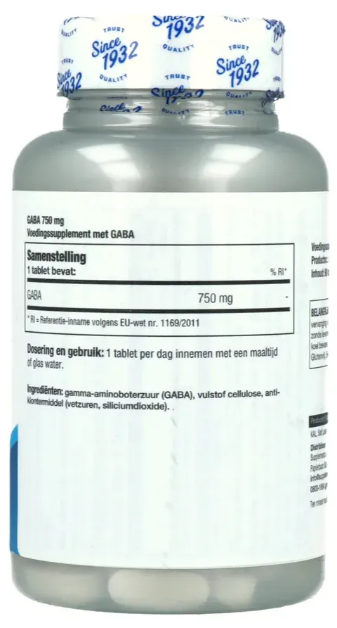 Kal Gaba 750mg Tabletten (90 tabletten)