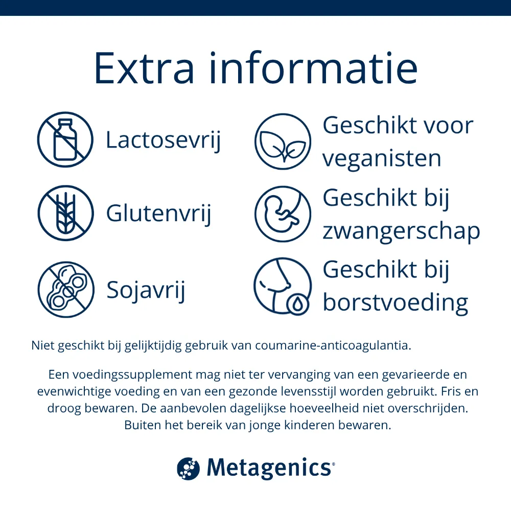 Metagenics Vitamine K2 Tabletten (56 tabletten) - image 4
