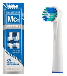 Molarclean Replacement Brush Heads Oral-b (4 stuks)