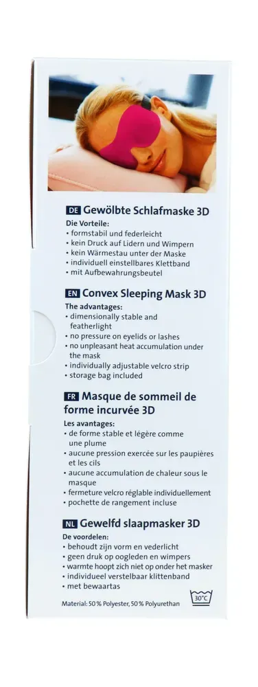 Ohropax Slaapmasker 3d Roze (1 stuk)