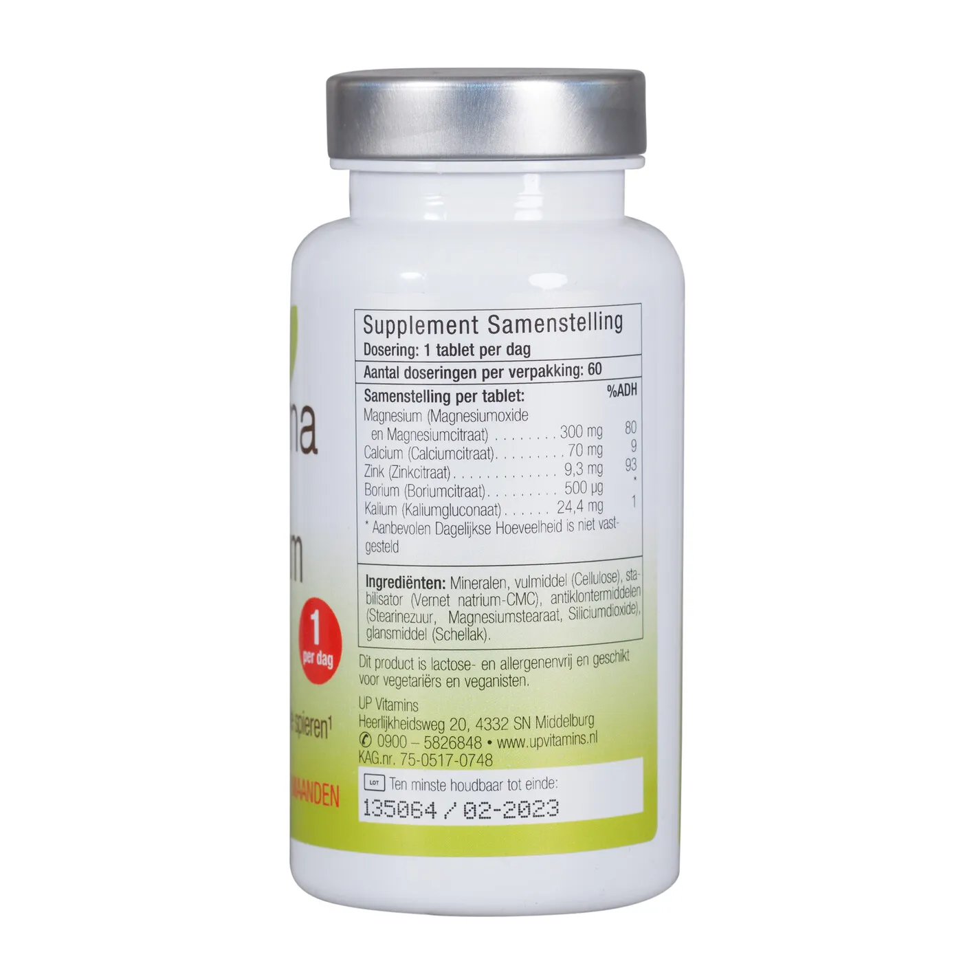 Unipharma Magnesium & Zink Tabletten (60 tabletten) - image 2