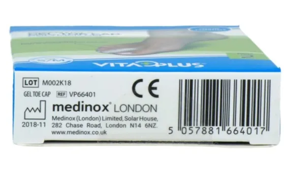Vitaplus Essentials Gel Toe Cap Polymer Gel Maat S/m (2 stuks) - image 2