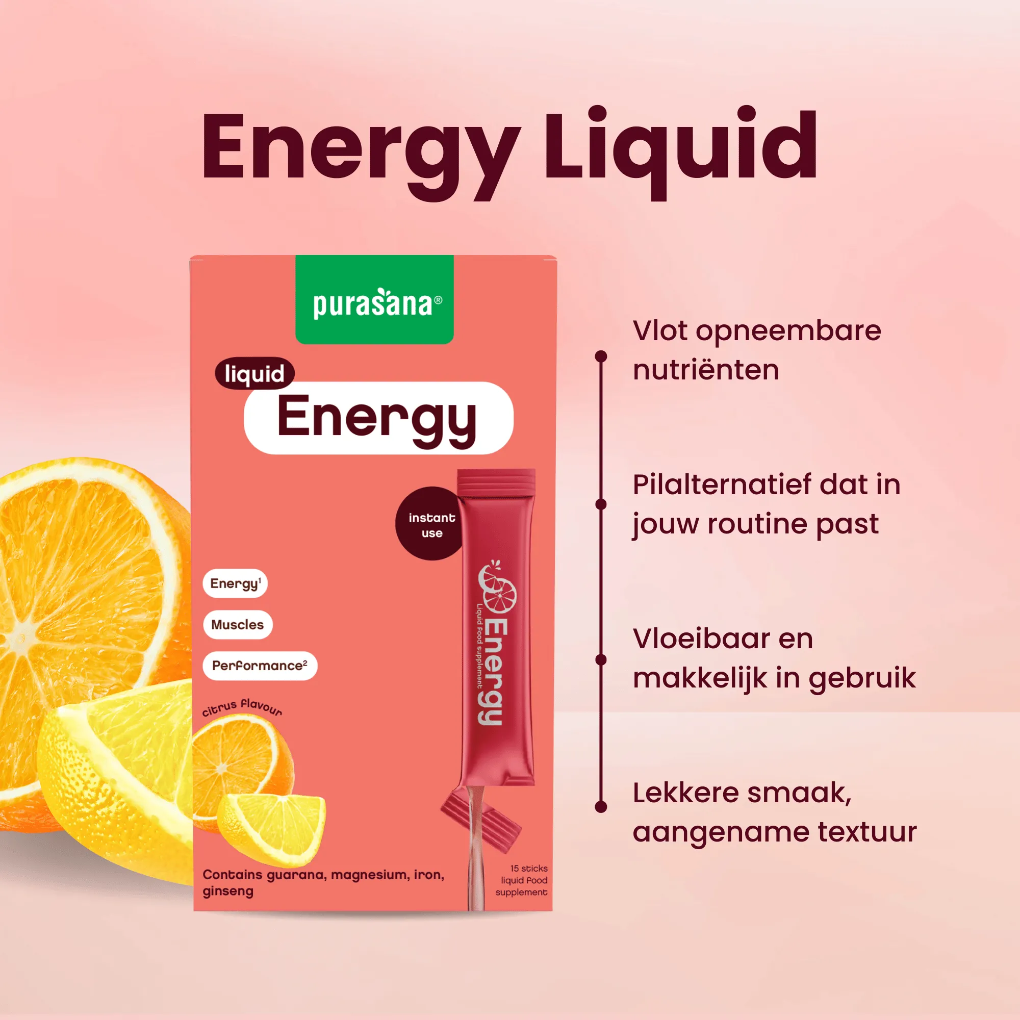 Purasana Energy Liquid Gelstick 10ml (15 stuks) - image 3