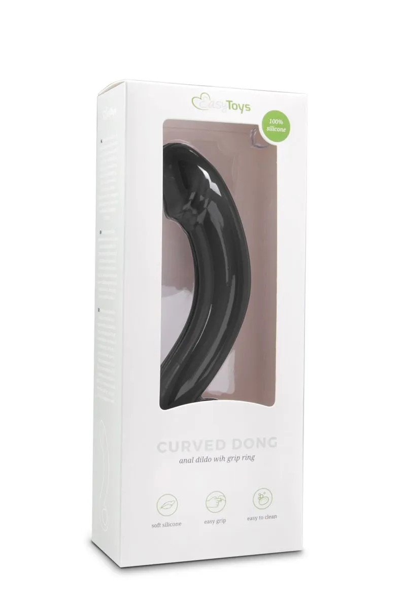 Easytoys Anal Collection - Silicone Prostate Dildo Zwart (1 stuk)