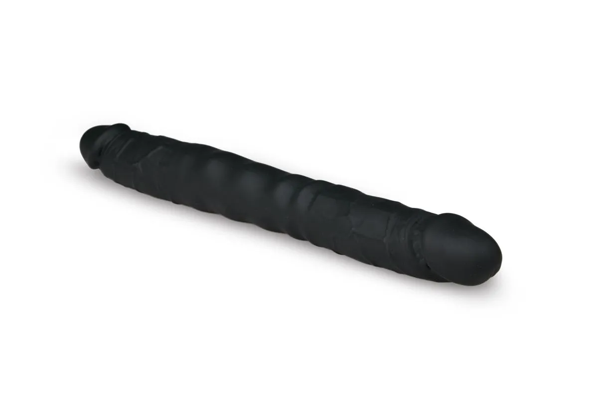 Easytoys Dildo Collection - Silicone Double End Dildo Zwart (1 stuk) - image 2