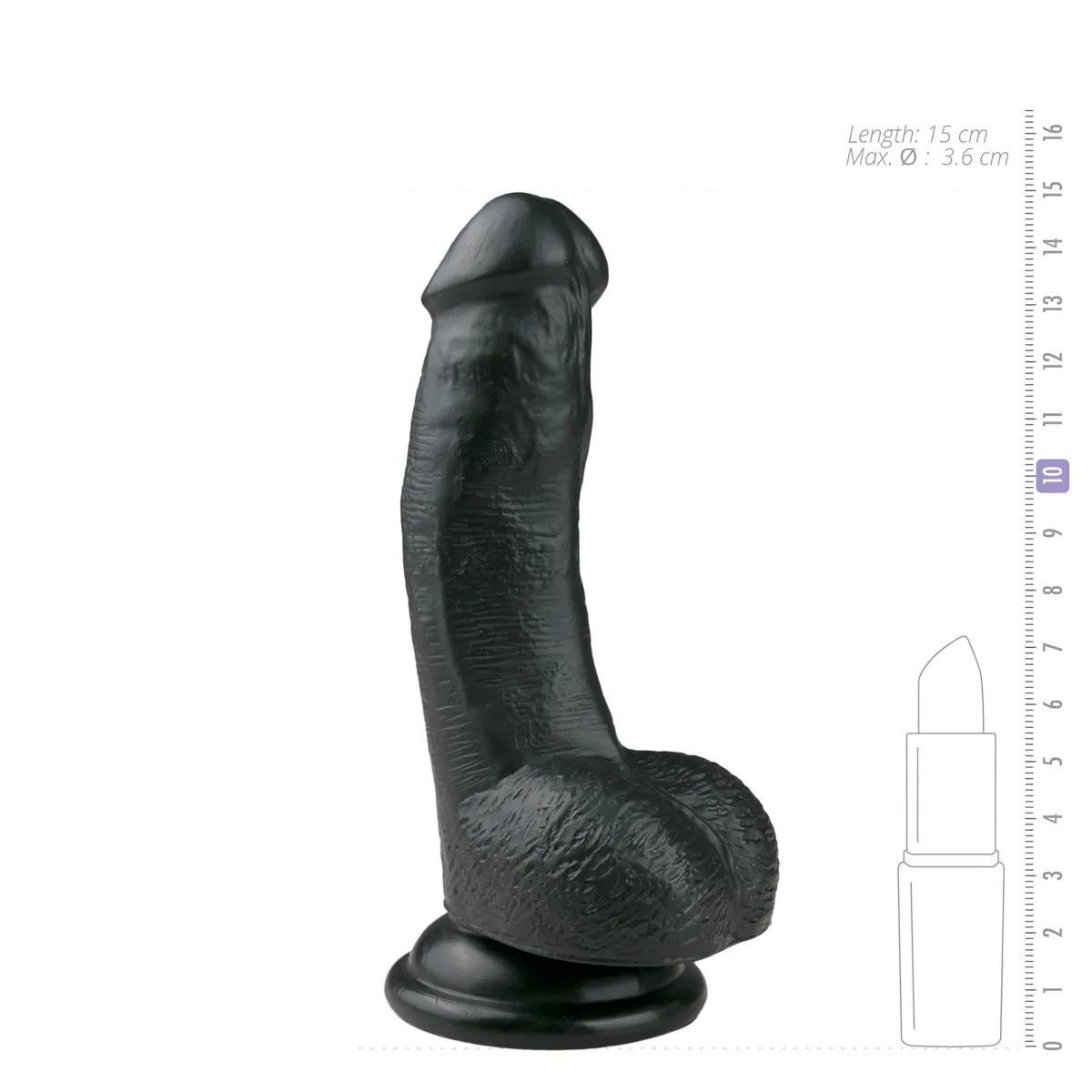 Easytoys Dildo Collection - Realistic Dildo 15 cm Zwart (1 stuk) - image 4