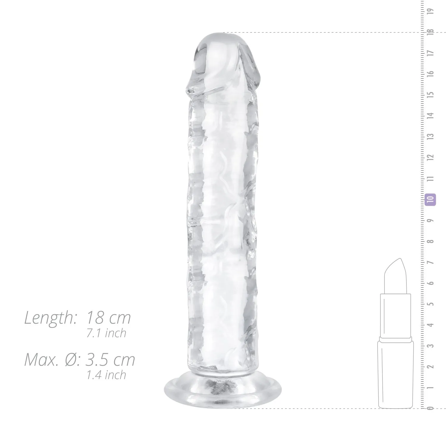 Easytoys Dildo Collection - Jelly Dildo without Balls 16 cm Transparant (1 stuk) - image 8