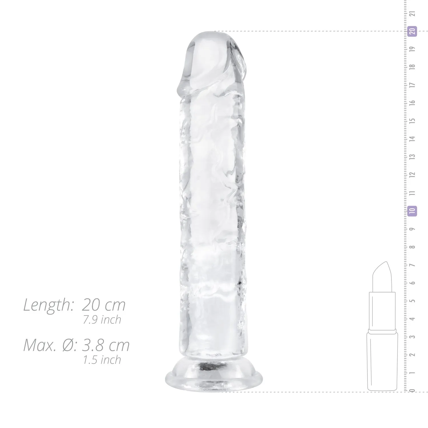 Easytoys Dildo Collection - Jelly Dildo without Balls 18 cm Transparant (1 stuk) - image 8