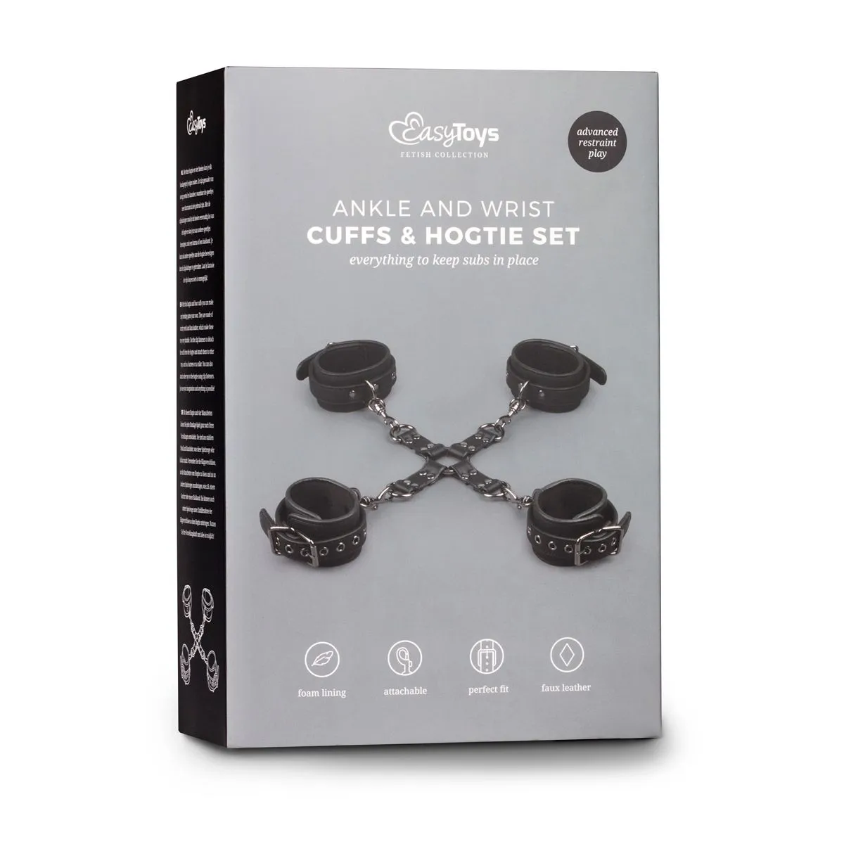 Easytoys Fetish Collection - Hogtie with Hand- and Ankle Cuffs Zwart (1 stuk) - image 6