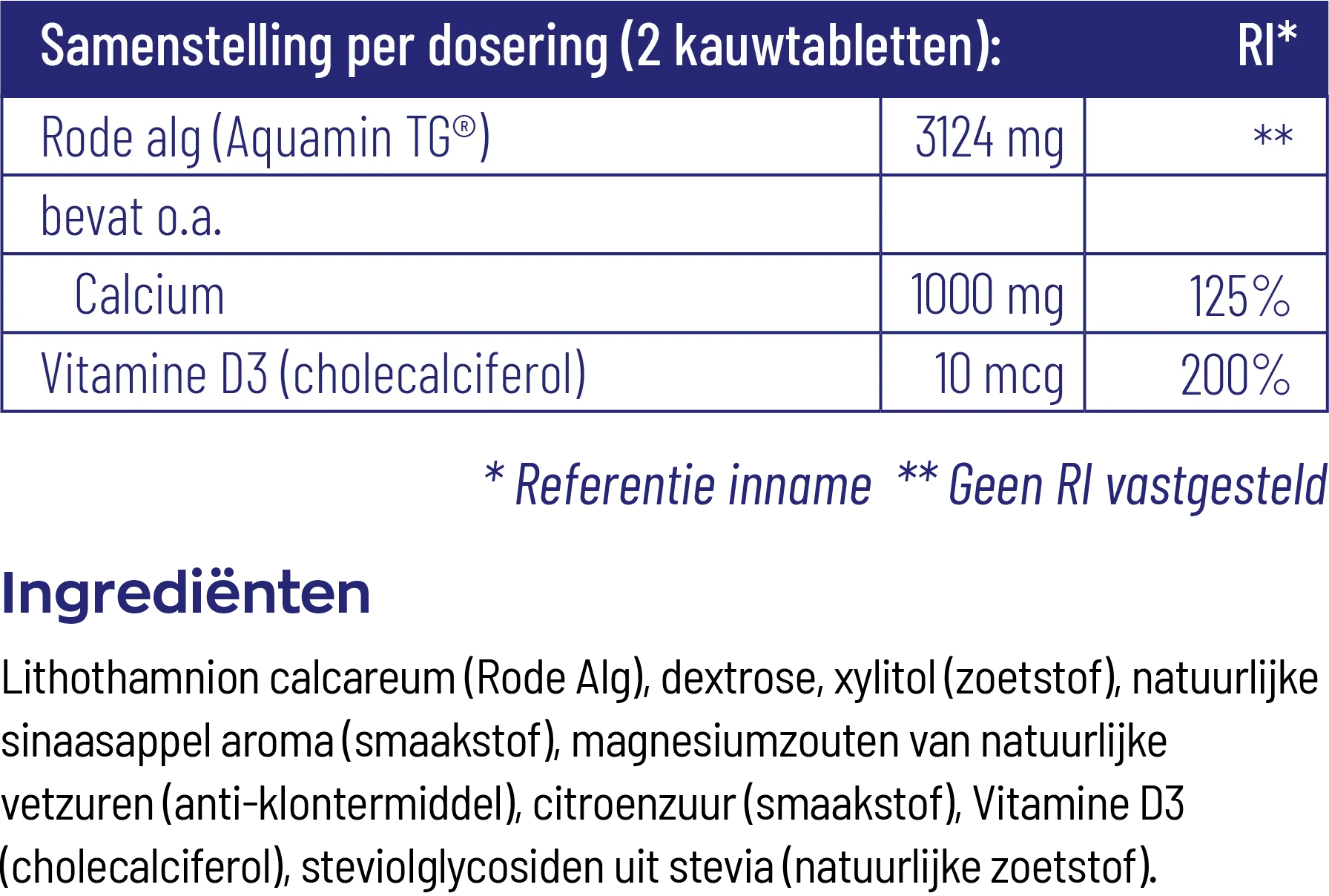 Calcium 1000 Mama (90 kauwtabletten) - image 3