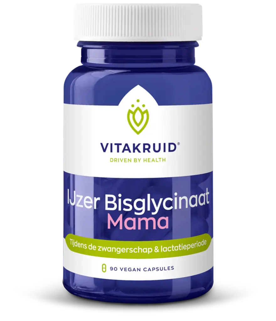 Vitakruid IJzer Bisglycinaat Mama (90 vega capsules)