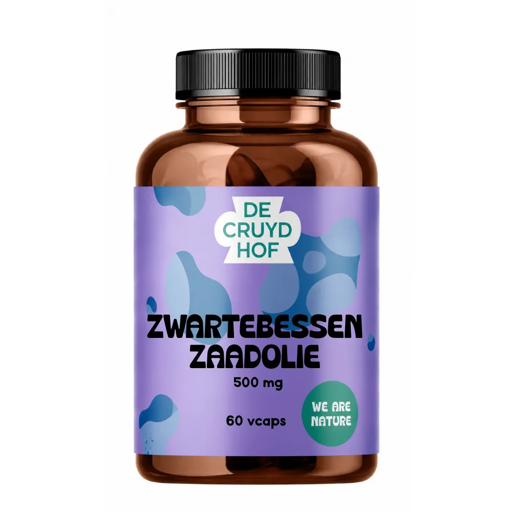 De Cruydhof Zwartbessenzaadolie (60 vega capsules)