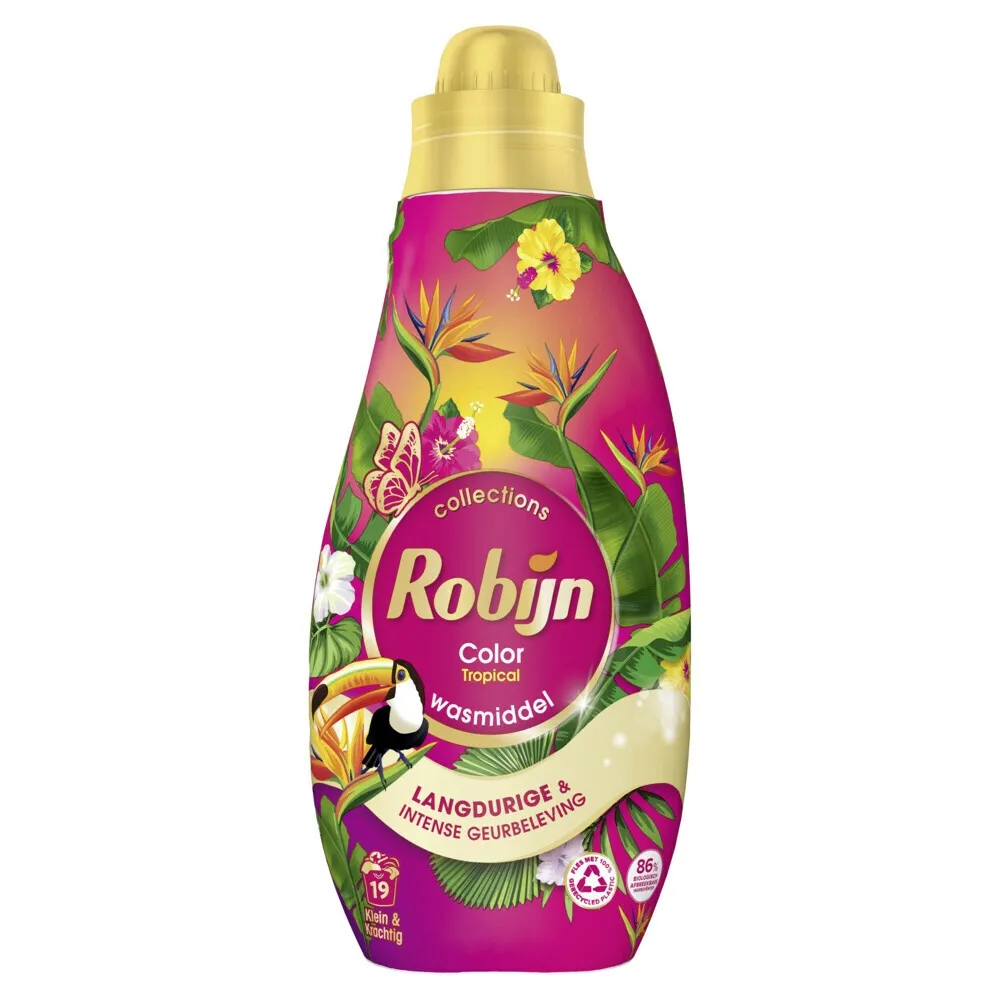 Robijn Vloeibaar Wasmiddel Klein Krachtig Tropical () (665 ml)