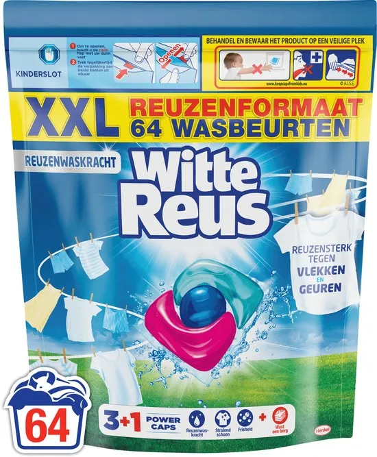 Witte Reus 3+1 Power Caps (64 stuks)