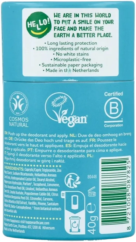 Happy Earth Deostick Cedarlime (40 gr)