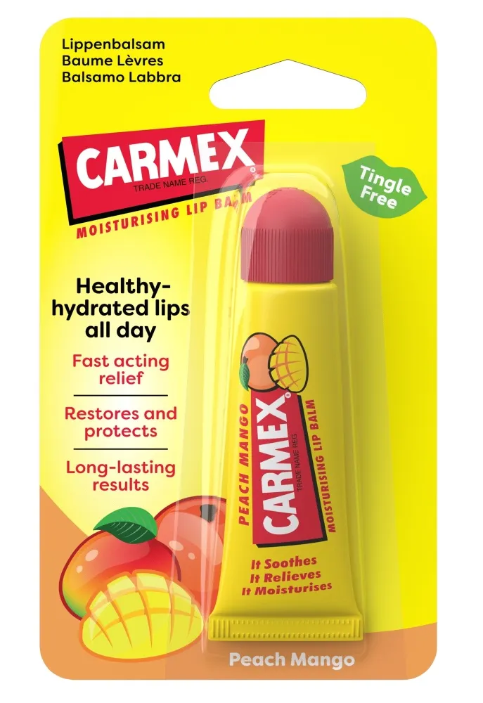 Carmex Lipbalm Peach Mango Tube (10 gr)