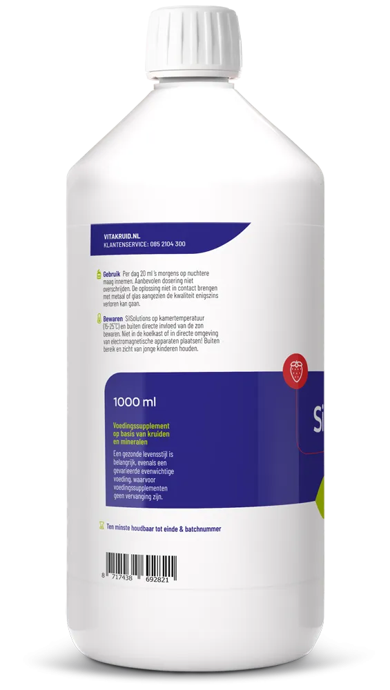 Vitakruid SilSolutions 1000 - Aardbei (1000 ml)